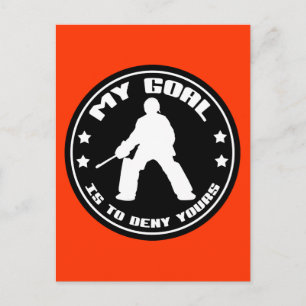 Postal Mi objetivo, hockey sobre hierba (negro)