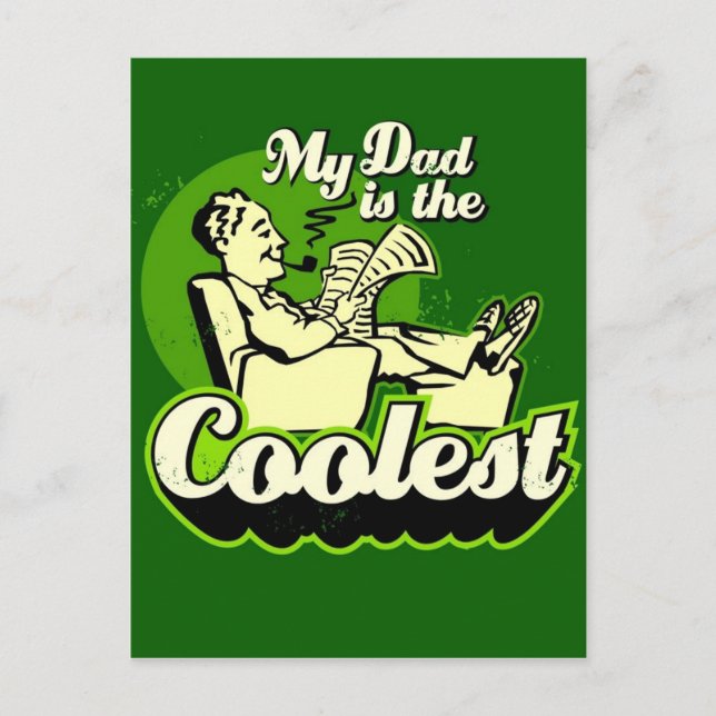 Postal Mi papá es el más frío (Anverso)