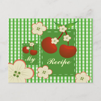 Postal Mi parche de cereza de receta