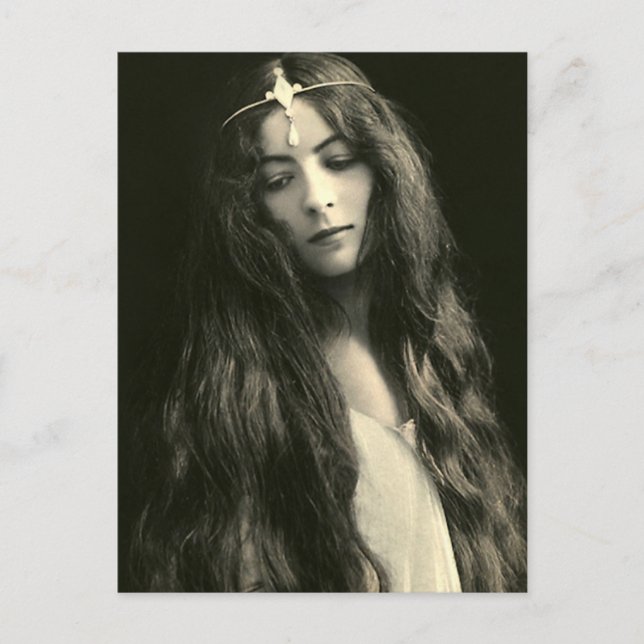 Postal Mi pelo es muy largo (Anverso)