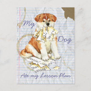 Postal Mi plan de clases de Akita Ate