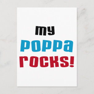 Postal Mi Poppa Rocks camisetas y regalos