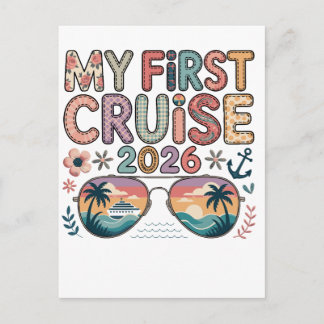 Postal mi primer crucero 2026, regalo de crucero, vacacio