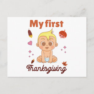 Postal Mi primer Día de Acción de Gracias