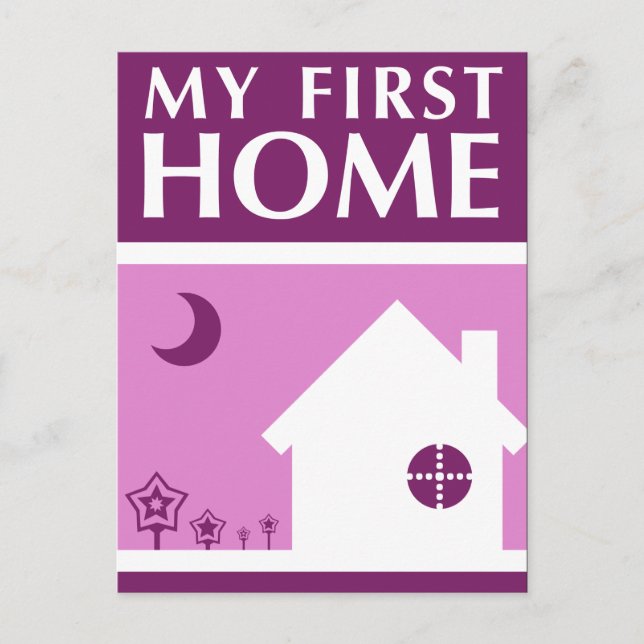 Postal mi primer hogar (mod mauve) (Anverso)