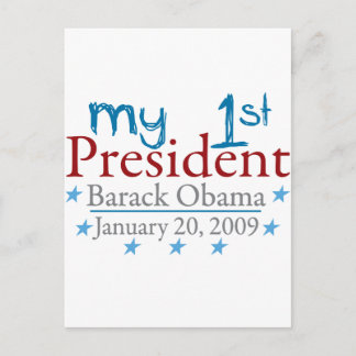 Postal Mi primer presidente (Barack Obama)