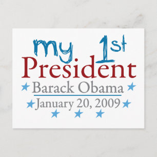 Postal Mi primer presidente (Barack Obama)