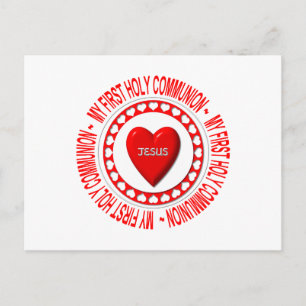 Postal Mi Primera Comunión Santa