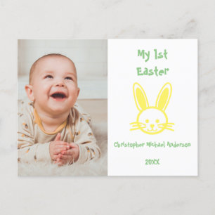 Postal Mi primera foto del bebé de Pascua
