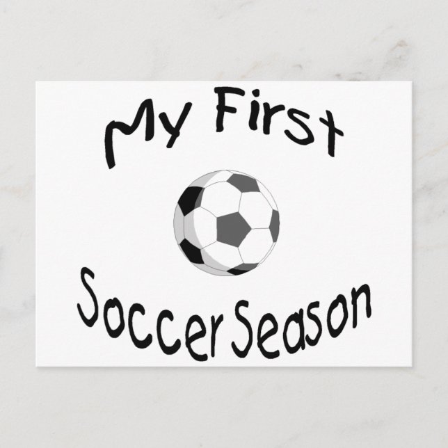 Postal Mi primera temporada de fútbol (Anverso)