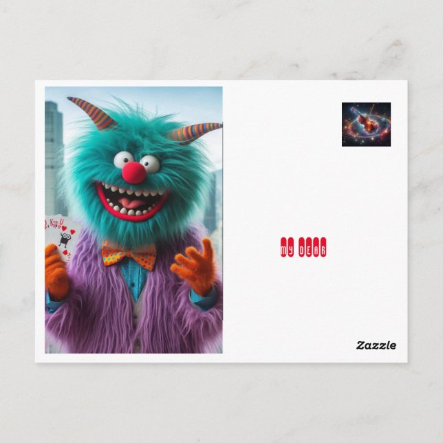 Postal mi querido bromista (Reverso)