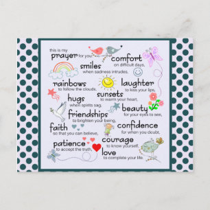 Postal Mi rezo para usted