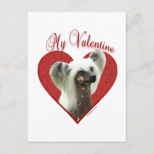 Postal Mi San Valentín de cresta chino