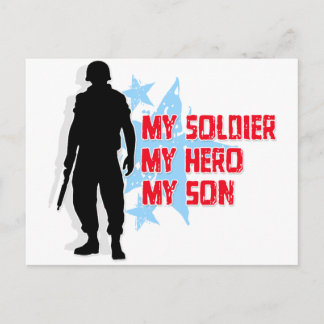 Postal Mi soldado, mi héroe, mi hijo