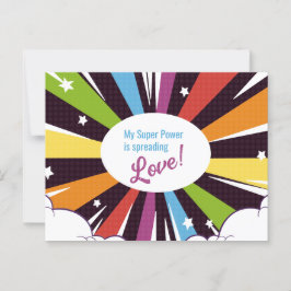 Postal Mi superpoder está esparciendo amor.