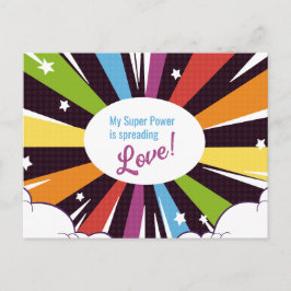 Postal Mi superpoder está esparciendo amor.