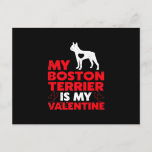 Postal Mi Terrier De Boston Es Mi Terrible De San Valentí