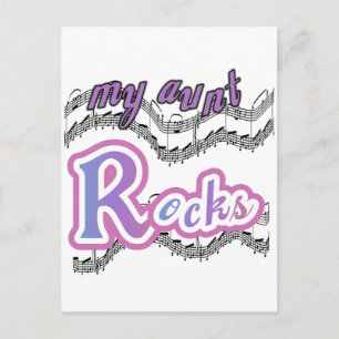 Postal Mi tía roca camisetas y regalos