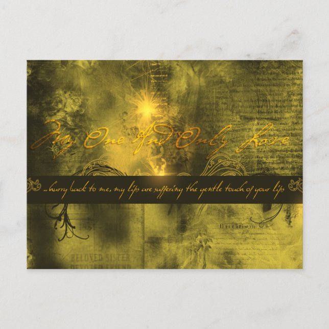 Postal Mi Uno Y Solo Amar (Anverso)