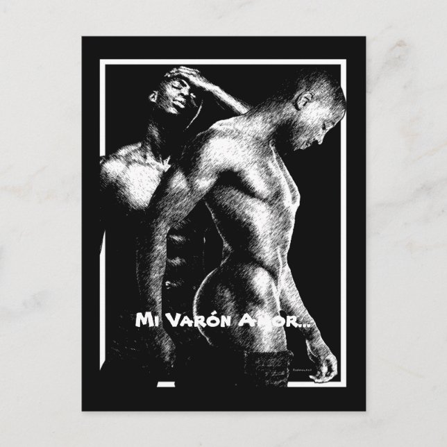 Postal Mi Varón Amor. (Anverso)