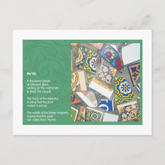 Postal Mi vida (Anverso)