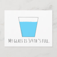 Mi vidrio está lleno de 3/4