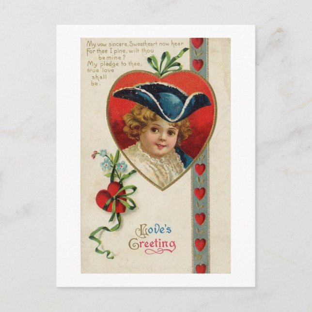 Postal Mi voto sincero (Anverso)