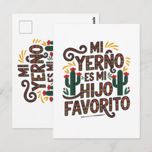 Postal Mi yerno es hijo favorito