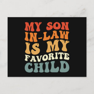 Postal Mi yerno es mi hijo favorito Family Groovy