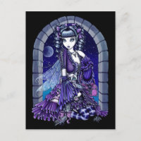 Postal "Mia" Twilight Moon Fairy & Kitty