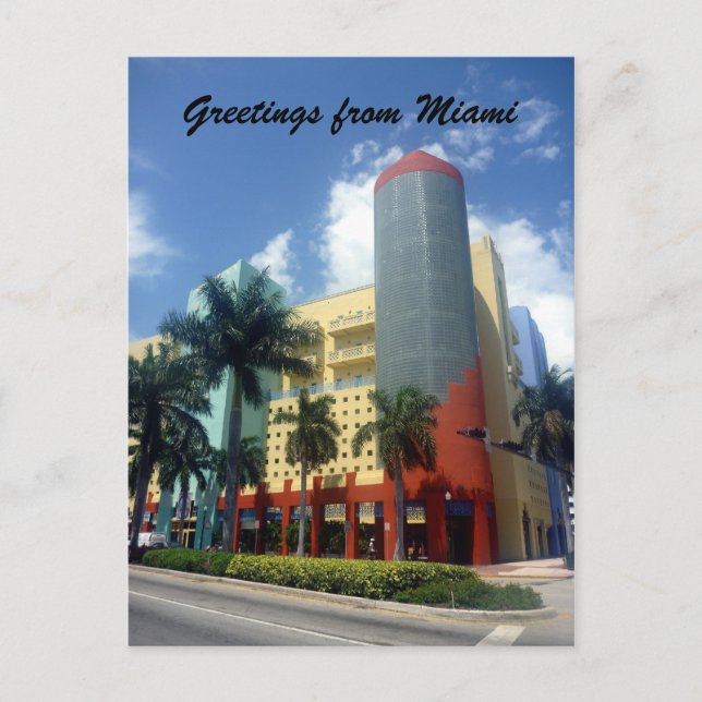 Postal miami art deco (Anverso)