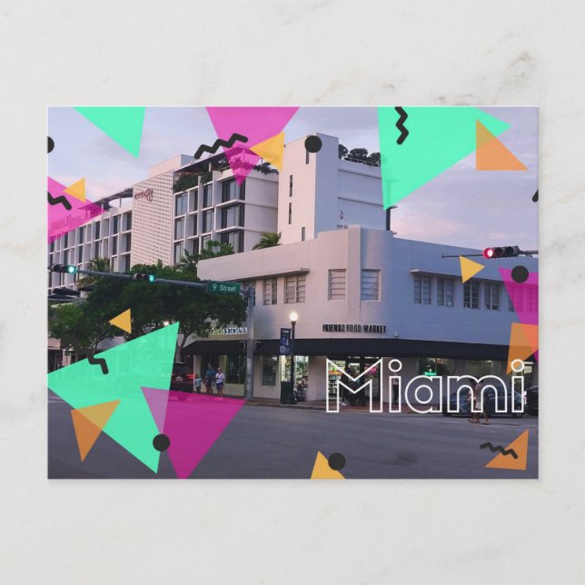 Postal Miami art deco  (Anverso)