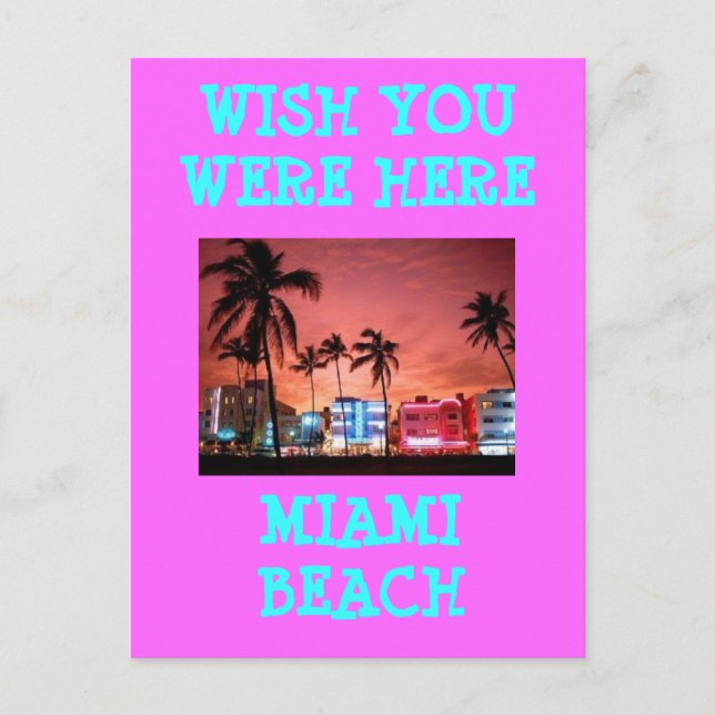POSTAL MIAMI BEACH (Anverso)