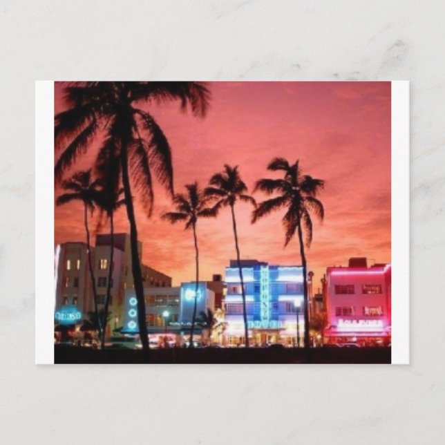 Postal Miami Beach, Florida (Anverso)