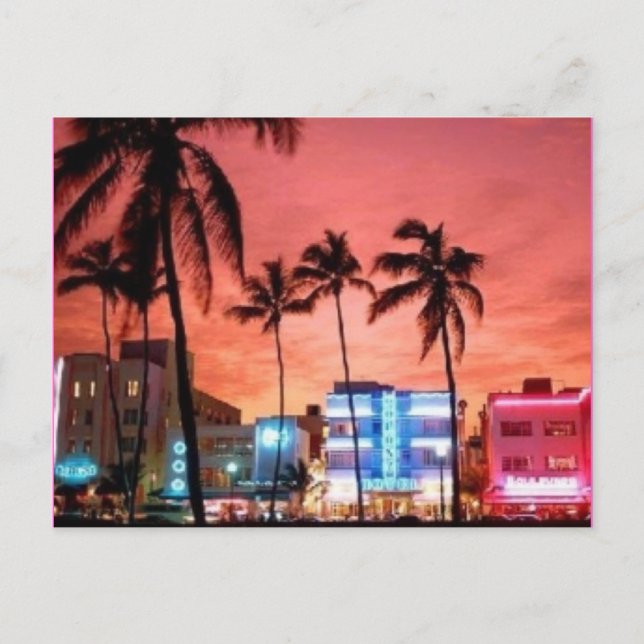 Postal Miami Beach, Florida (Anverso)