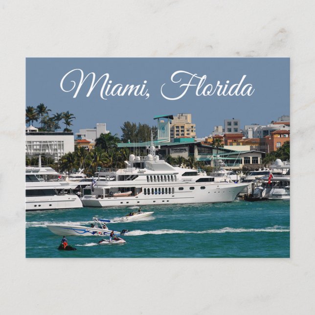 Postal Miami Beach Florida Estados Unidos (Anverso)