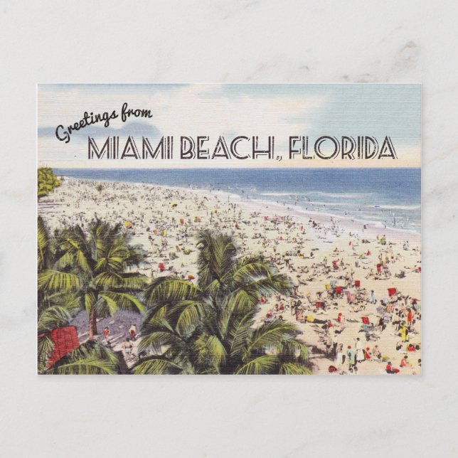 Postal Miami Beach Florida | Vintage (Anverso)