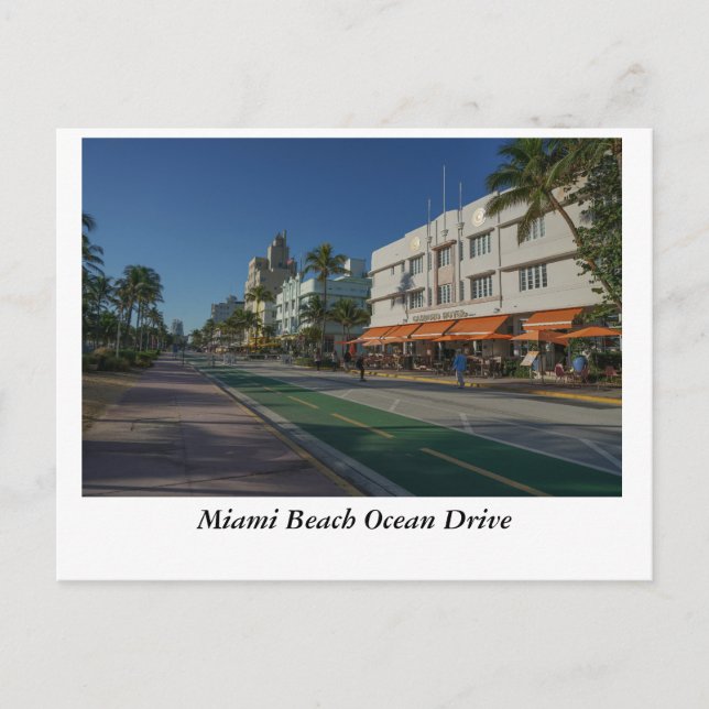 Postal Miami Beach Ocean Drive (Anverso)