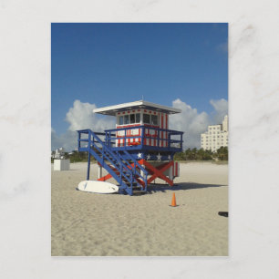 Postal Miami Beach Salvavidas la Patrulla Oceánica #02