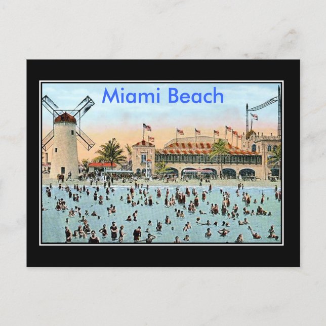 Postal Miami Beach Vintage (Anverso)