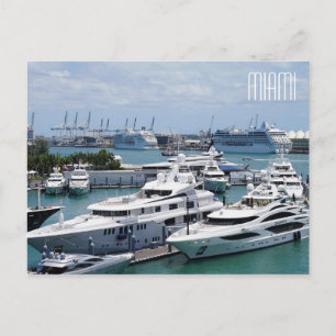 Postal Miami Big Yachts
