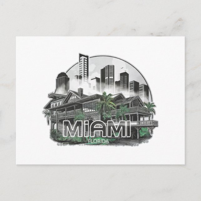 Postal Miami City Florida USA (Anverso)