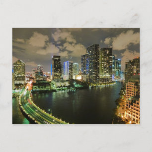 Postal Miami de Noche