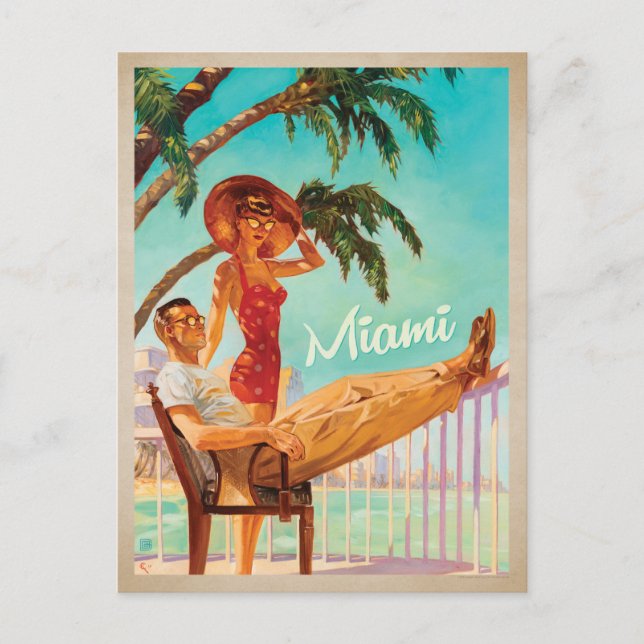 Postal Miami, FL-Pareja (Anverso)