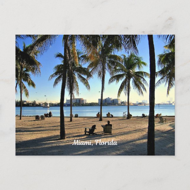 Postal Miami, Florida Beach (Anverso)