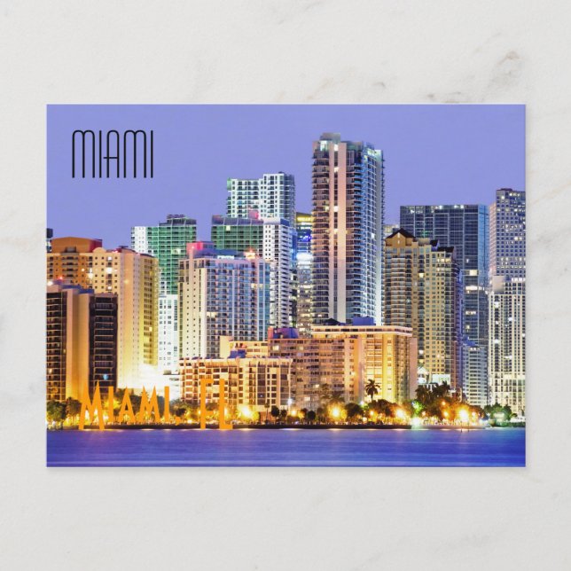 Postal Miami, Florida, EE.UU. (Anverso)
