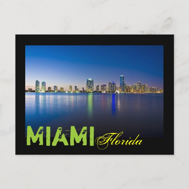 Postal Miami, Florida, EE.UU. (Anverso)