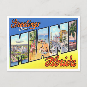 Postal Miami, Florida, Gran Cartas Vintage Postcard