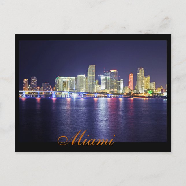 Postal Miami, Florida, la ciudad del sol (Anverso)