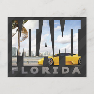 Postal Miami, Florida Postcard